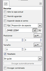 Recorte de imágenes con GIMP