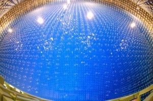Una parte del rilevatore di neutrini SuperK-Kamiokande