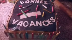 gâteau de fin d'année scolaire