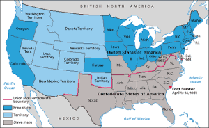 La guerra de secesión de estados unidos
