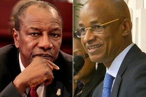 Président Alpha Condé et l'opposant Cellou Dalein Diallo