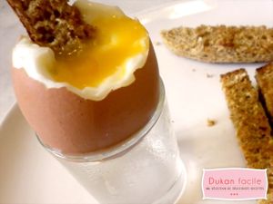 PANE DUKAN E UOVO SODO (ATTACCO-1 GIORNO DUKAN 7)