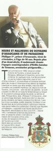 Hommage à S.A.R. le Prince Philippe Ier d'Araucanie.