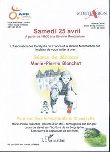 15. Séance de dédicaces à la librairie Montbarbon - 25 avril 2015