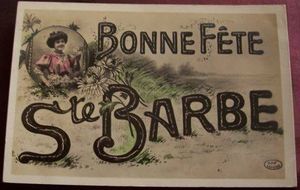 4 décembre: Sainte-Barbe