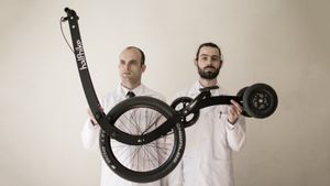 Halfbike is a totally new way to get around that feels like walking and riding a bike at the same time