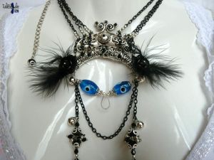 Etugen - Collier talisman ancienne déesse de la Terre mongole au style ethnique chic