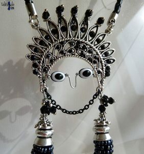 Mama Kilya - Collier talisman réglable et sa déesse protectrice inca au style ethnique chic