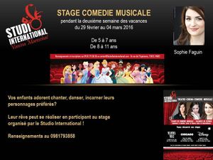 stage de comédie musicale pour enfants