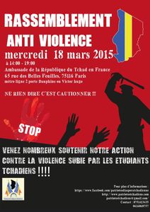 Mercredi 18 Mars 2015 journée de colère contre la violence policière.