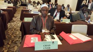Saleh Kebzabo à la réunion du Conseil de l'International Socialiste de Luanda en Angola