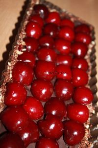 Tarte aux cerises façon "forêt noire"