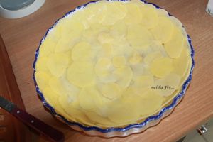 Gratin pomme de terre/ bette / gésier confit