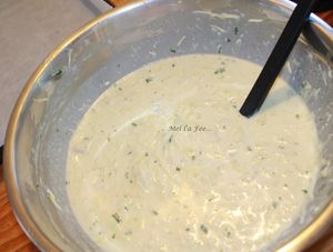 Gaufres cabillaud / courgette / chèvre