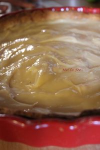 Tarte sablée poire et caramel