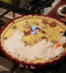 Tarte salée meringuée