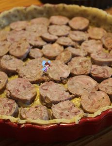 Tarte salée meringuée