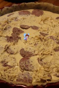 Tarte salée meringuée