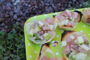 Tartare de thon à la pomme