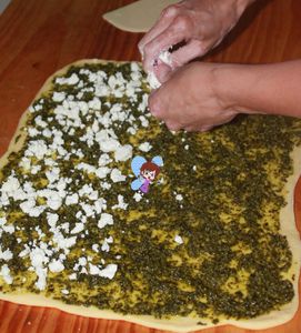 Brioche salée pesto feta