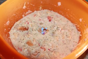 Tomates farcies au cabillaud