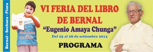 FERIA DEL LIBRO EN BERNAL. PROGRAMA