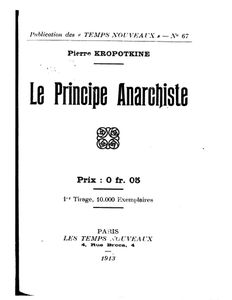 ★ Le Principe Anarchiste