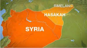 Base américaine en construction à Rmelan (Kurdistan syrien)