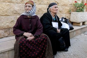 Chrétiens assyriens réfugiés au diocèse de Hazmiyeh, au Liban, en mars 2015.