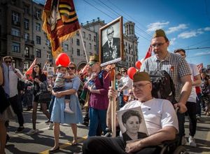 Les visages du Régiment immortel à Moscou