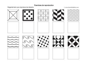 Exercice de reproduction dessin 1