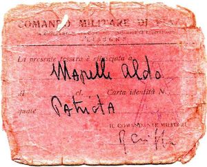 Aldo Mapelli, patriota