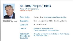 Dominique Dord député absent