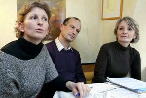 Photo Dauphiné libéré 2011 : Alexandra Cusey, Benoît Leclair, Claude Comet.