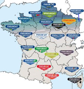 ADHESIF LOGO STICKERS PNEUBOAT REGION LOISIRS