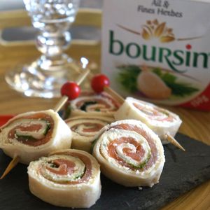 Petits wraps de saumon fumé pour apéro gourmand