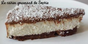 Cheesecake chocolat coco (sans cuisson)