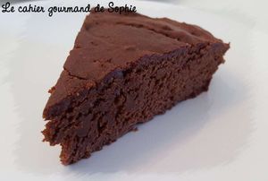 Gâteau au chocolat, sarrasin et châtaigne