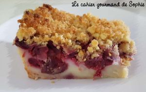 Clafoutis aux cerises comme un crumb cake
