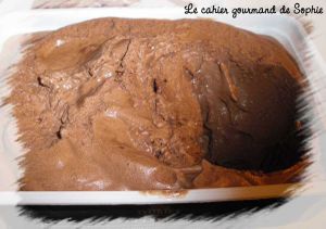 Glace au chocolat onctueuse