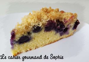 Crumb cake à la myrtille