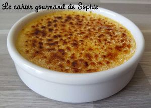 Crème brûlée à la fève tonka