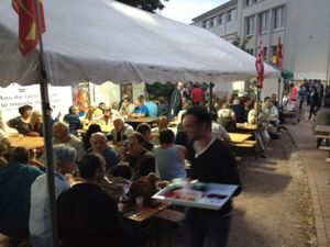 13 juillet 2015 à Jarny - stand du PCF