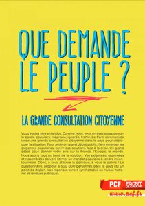 "Que demande le Peuple ?".....
