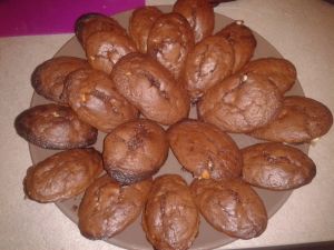 Madeleines choco lait blanc