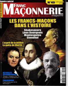 « Franc-maçonnerie Magazine », n°49 (juillet-août 2016), les marronniers fleurissent en été