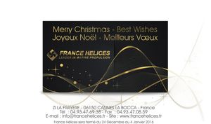 FERMETURE ANNUELLE du 24 décembre 2015 au 4 janvier 2016