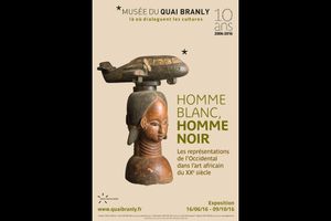 Affiche de l'exposition "Homme blanc, Homme noir"
