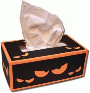 .. thème halloween .. " boite a mouchoir halloween "
