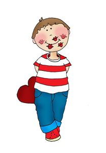 .. ST valentin .. " cadre photo j'aime papa j'aime maman "